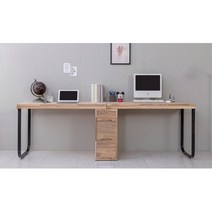 빈티지 원목테이블 2인용 쌍둥이책상 2200 자취방가구