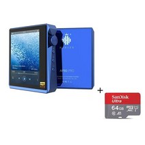 Hidizs AP80PRO HiFi 듀얼 ESS9218 MP3 블루투스 뮤직 플레이어 터치스크린 휴대용 FLAC LDAC USB DAC DSD, 파란색 및 64G 카드, 협력사, 다른