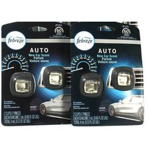 페브리즈 0.13온스 자동 신차 향기 2팩 공기 청정제 벤트 클립