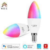 예스카모 YRL 스마트 전구 wifi 스마트 rgb 전구 e12 e14 램프 스마트 전구 c35, RGB*5W