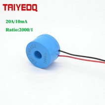 마이크로 전류 변압기 비율 2000/1 코일 CT 센서 20A/10mA 1 개, 한개옵션0