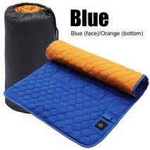 무선 온열 매트 Multi-funtionl Se g Insultion 3-vel djust US Heting Mt 7 Zone res Fold Port Outdoor m, 01 Blue