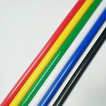 POM 레드 블루 옐로우 그린 스틱 폴리옥시메틸렌 50cm, 06 블랙_10 1개 50cm dia.40mm