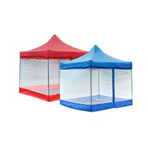 캠인노크 캐노피 천막 모기장 4면세트 (프레임 지붕 별도구매), 3M×3M 블루