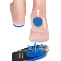 키높이깔창 기능성 신발 오다리 교정 실리콘 뒷꿈치 깔창 남자 여자