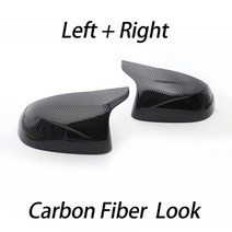 백미러 수리 사이드 카본 bmw x3 x4 x5 x6 2014 2015 2016 2017 2018 백미러 미러 커버 f25 f26 f15 f16 탄소 섬유 패턴 액세서리, 1 세트 탄소 패턴