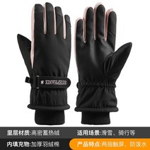 겨울 스키 장갑 여성 방수 콜드 따뜻한 따뜻한 플러스 양털 두꺼운 면화 야외 등산 사이클링 장갑