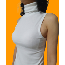 국산 여성 나시 민소매 목폴라 티셔츠 9컬러 나시티 (면 97%+스판사 3%)