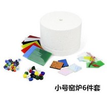 미니가마 취미 공예 유리 세라믹 점토 스테인드글라스 전자레인지 전자레인지용 원형 전자렌지용, A