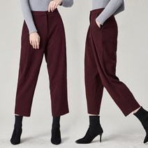 로코엘라 로코엘라 헤이즐 이중직 기모 핀턱 팬츠