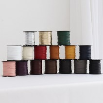 랍빠끈 납작가죽 천연가죽 끈 (3mm 5mm) 17color rdq 반지 키링 팔찌 등 DIY 가죽끈, 그레이