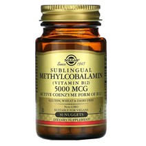 솔가 메틸 코발라민비타민 B12 5000 mcg 30 너겟