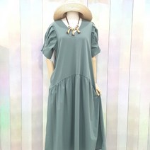 에이비에프지 소매핀턱 롱 원피스 AFV5HO57