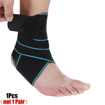 발목보조기 발목 보호대 족하수 관절 재활 고정기 Toprunn 1pcs 전문 스포츠 스트레인 랩 붕대 피트니스 실행을위한 탄성 지원 중괄호, 푸른