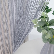 비즈발 실커튼 거실 커텐 문가리개 커튼 현관문 가리개 topfinel 300x260 cm string curtain valance shiny tassel line curtain
