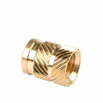 InsaiL 50개팩 M6x10.0mm OD8.7mm 스레드 히트 세트 인서트 플라스틱 황동 C3604 임베드 부품