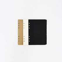 아트박스/지구나무 A5 6공 인덱스 탭, 검정