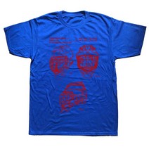 아이스하키 장비 용품 Funny Ice Hockey Goaltender Mask 특허 티셔츠 코튼 스트리트웨어 반팔 생일 선물, 12 BLUE_05 XL