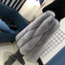 밍크베스트 빅사이즈 겨울 모피 조끼 토끼 여우 폭스 라쿤 리얼 여성 늦가을