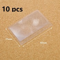 1/10PCS 3X 책 페이지 확대 루페 돋보기 프레 넬 렌즈 포켓 신용 카드 크기, CHINA|Plastics 10pcs