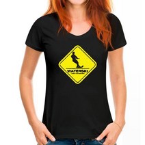 겨울 스노우 스포츠 워터 스키 드라이버 크로싱 II 수상 스포츠 티셔츠 S-XXXL, 06 XL, 08 Women black_06 XL