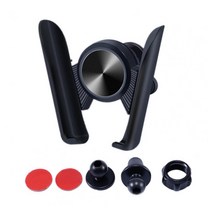 발통마켓 차량용 핸드폰 거치대 4세대 송풍구 무중력 스마트폰 휴대폰, V형휴대폰거치대(블랙)