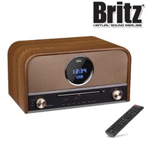 브리츠 BZ-T6800 Plus 블루투스 스피커 CD플레이어 20W FM라디오 USB 알람 시계 리모컨 고출력 MP3 AUX
