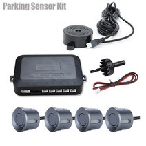 Risingon-12V 22mm 주차 센서 키트 범용 4 부저 역방향 백업 레이더 사운드 경고 표시기 프로브 시스템, 03 Grey