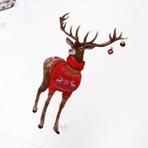 DTP 생활방수 컷트지원단) 포근포근 애니멀-니트사슴(a3123) a2