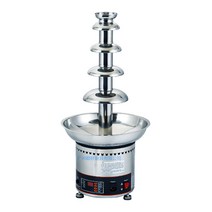 퐁듀 기계 4단 분수 폭포 뷔페 녹는 냄비 연회장 호텔, 흰색 7단 초콜릿 분수 기계