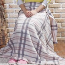 판촉물로 좋은 체크 항공담요 160cm 휴대용담요