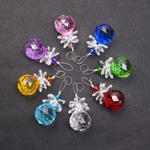 미니 드림캐쳐 캐쳐 선 8 개/몫 크리스탈 정원 suncatcher 매달려 펜던트 천사 수제 장식 웨딩 홈 fengshui, pink