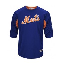 Majestic Cool Base Men’s New 뉴욕메츠3/4 Sleeve BP저지 Medium M MLB
