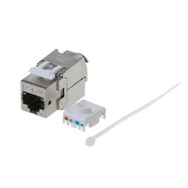 RJ45 키스톤 Cat6 차폐 FTP 아연 합금 모듈 잭 네트워크 커넥터 어댑터 1 개입, 한개옵션0