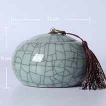 도자기 유골함 항아리 유골 세라믹 장례식 유품 화장, Large D