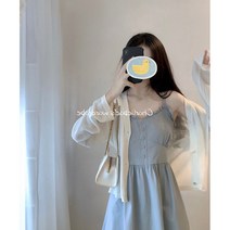 여름뷔스티에원피스 작은 키 코디 러블리블 일찍이 봄 소프트스타일 스윗 끈나시 슬립 룩 3951459458