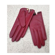 가죽반장갑 2022 하프 팜 장갑 운전 패션 정품 진짜 염소 가죽 여성 G595, 02 wine red_03 L