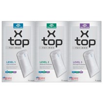 남성용 요실금패드 남성요실금파우치 엑스탑(X-TOP) USA, 레벨 1 (50cc 저용량), 16개입, 1팩