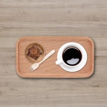 우드 트레이 24.5x13cm 비치 식당쟁반 예쁜트레이 브레드박스