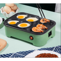 계란후라이 햄버거 오믈렛 팬케이크 만들기 기계, 그린