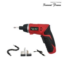 [롬멜프랑코] 리튬이온 충전무선 가정용 전동드릴 RF-21036LD, 1개
