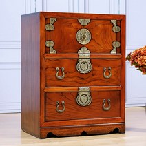 다한수제고가구 문짝2단스 인테리어 원목서랍장 엔틱가구 엔틱거실장 엔틱장식장 서랍장, 단품