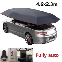 차박 도킹 차량용 텐트 Car Umbrella Semi-Automatic Awning Tent Auto Smart Insulated Cover Outdoor Waterproof F, FULL 4.6M BLUE