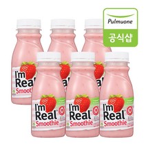 [풀무원] 아임리얼 스무디 스트로베리 요거트 (190ml)X6개, 아임리얼 스무디 스트로베리 요거트X6개, 6개, 190ml