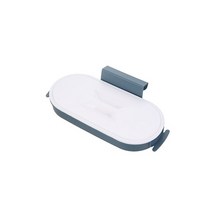 음쓰냉장고 진공음식물쓰레기통 쓰레기 봉투 홀더 주방 캐비닛 도어 바구니 쓰레기 랙, 네이비 블루