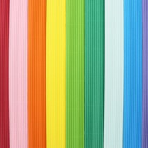[홈앤스쿨] 일반형 골판지 8절 (10매입) 10색혼합 공예 미술