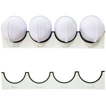 안전모4구 걸이대 안전모 걸이 안전모거치대 스왈록 정리대, 백색