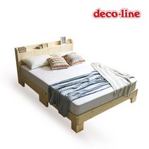 데코라인 코넬 댄디 퀸 원목 침대 본넬매트 DFM006