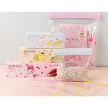 산리오 캐릭터 지퍼백 주방용 시나모롤 폼폼푸린 마이멜로디, 1개, 1개