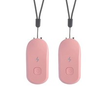 휴대용 가정용 산소발생기 차량용 독서실 사무실 강아지 고양이 매다는 목 공기 청정기 목걸이 개인 착용, 08 2pcs pink